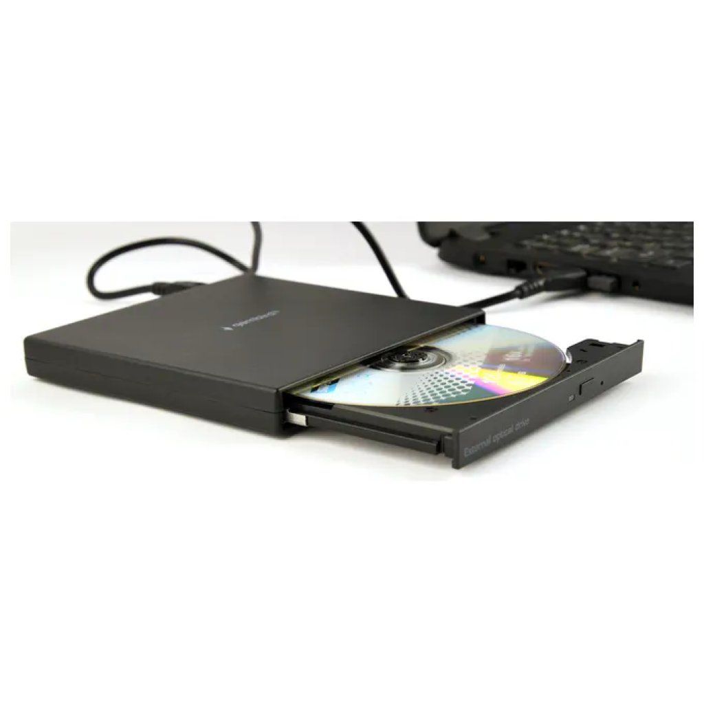 Gembird DVD-USB-04 – Masterizzatore DVD esterno USB 2.0, nero Gembird DVD-USB-04 – Masterizzatore DVD esterno USB 2.0, nero