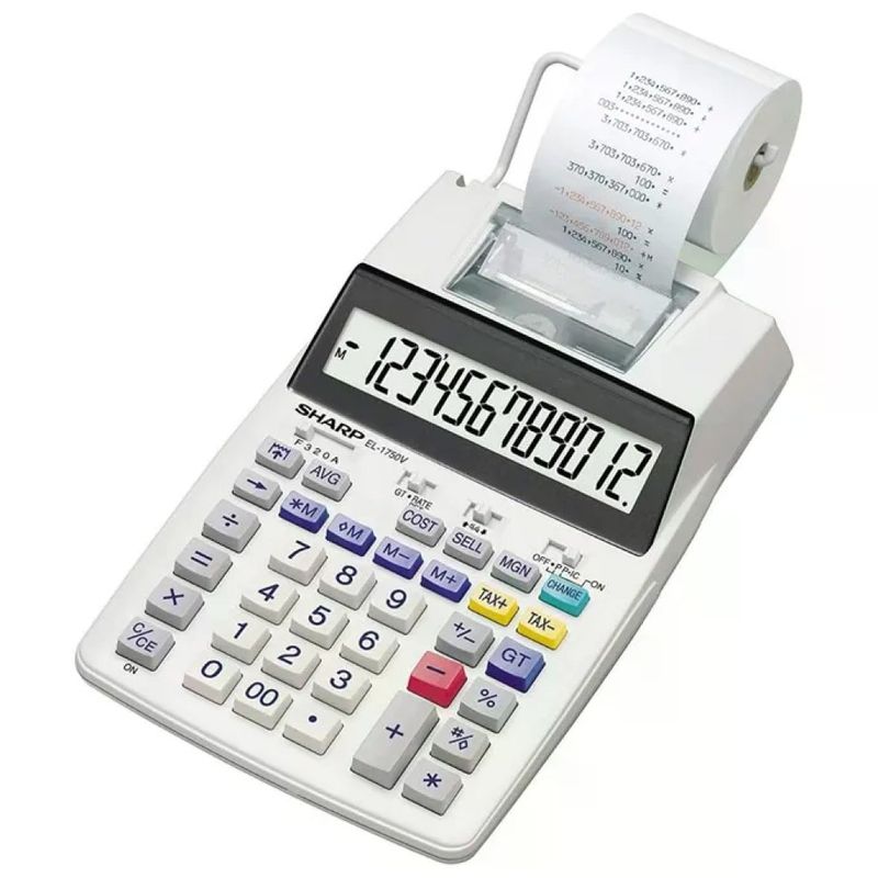Sharp EL-1750V Calcolatrice Scrivente da Tavolo con Stampante