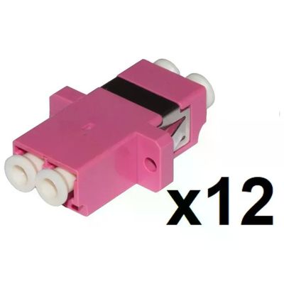 LINK LKLCD412 – Adattatori Fibra Ottica LC/LC Duplex OM4, Rosa, Confezione da 12 LINK LKLCD412 – Adattatori Fibra Ottica LC/LC Duplex OM4, Rosa, Confezione da 12