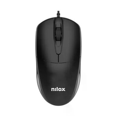 Nilox MOUSB1011 Mouse Ottico USB 1200 DPI Nero