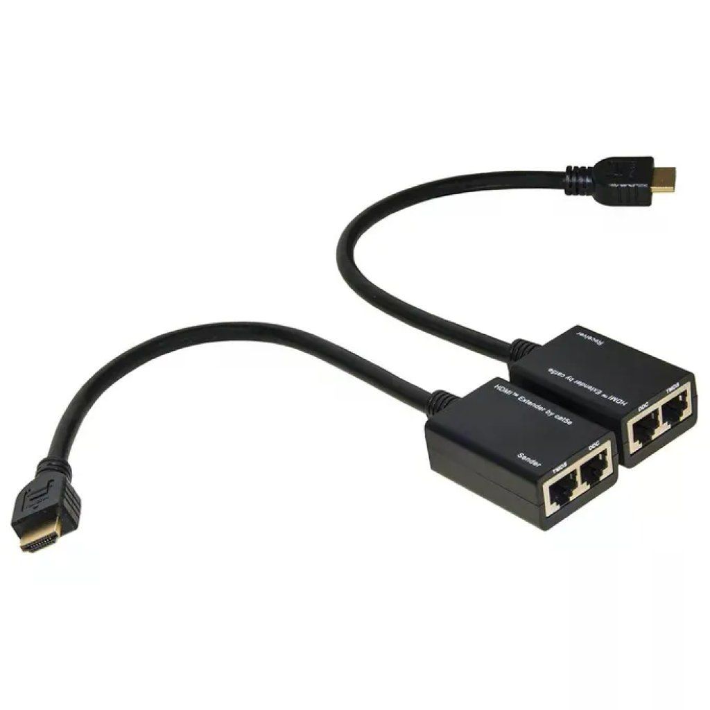 LINK LKEXT15 Extender HDMI Full HD 1080p fino a 30 m su 2 cavi CAT 6 LINK LKEXT15 Extender HDMI Full HD 1080p fino a 30 m su 2 cavi CAT 6