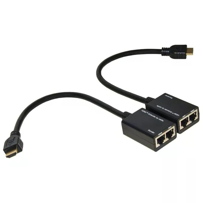 LINK LKEXT15 Extender HDMI Full HD 1080p fino a 30 m su 2 cavi CAT 6 LINK LKEXT15 Extender HDMI Full HD 1080p fino a 30 m su 2 cavi CAT 6