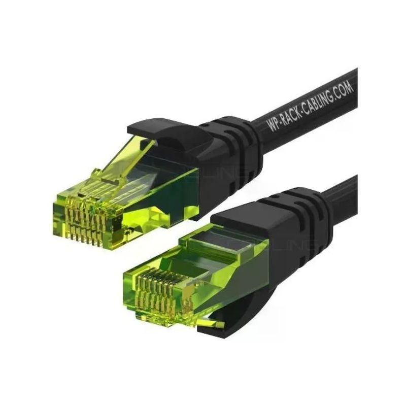 WP Europe Cavo Patch Ethernet Cat.6a U/UTP Nero 3 m