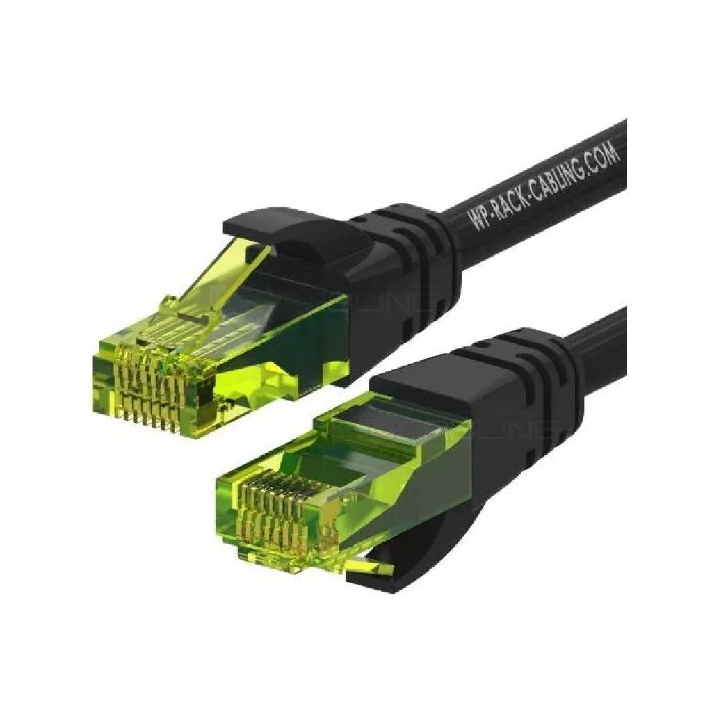 WP Europe Cavo Patch Ethernet Cat.6A U/UTP LSZH Nero, 3 m