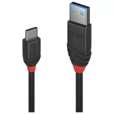 Lindy Black Line Cavo USB 3.1 Tipo C a USB-A, 3 A, 15 m Lindy Black Line Cavo USB 3.1 Tipo C a USB-A, 3 A, 15 m
