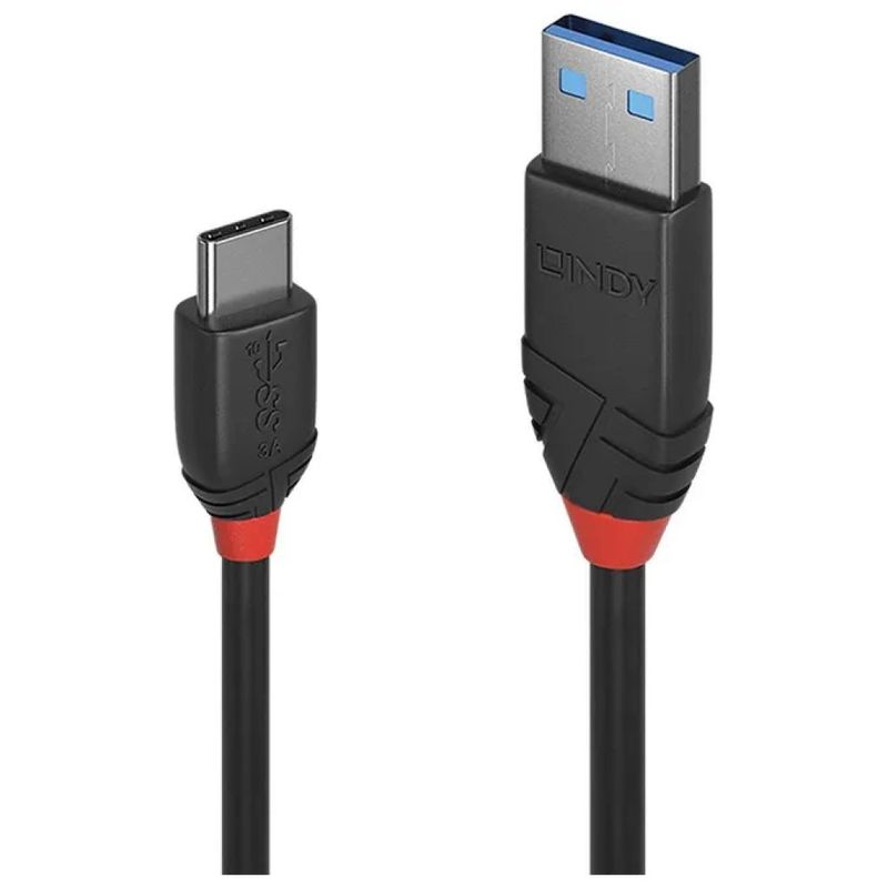 Lindy Black Line Cavo USB-C a USB-A 3.1, 15 m
