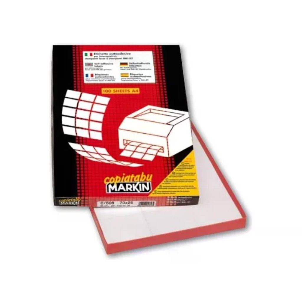 MARKIN C531 Etichette adesive permanenti A4, 48 x 30 mm, 4000 pezzi