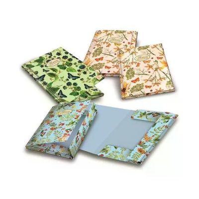 Pigna Nature Flowers – 6 cartelle portadocumenti A4 con elastico