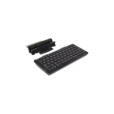Hamlet XPADKK100BTMS Tastiera Bluetooth Mini QWERTY con Supporto, Nera