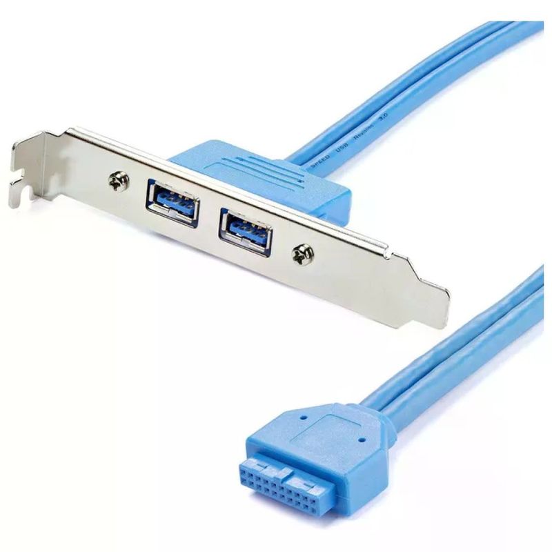 StarTech.com USB3SPLATE – Staffa PCI con 2 porte USB-A 3.0
