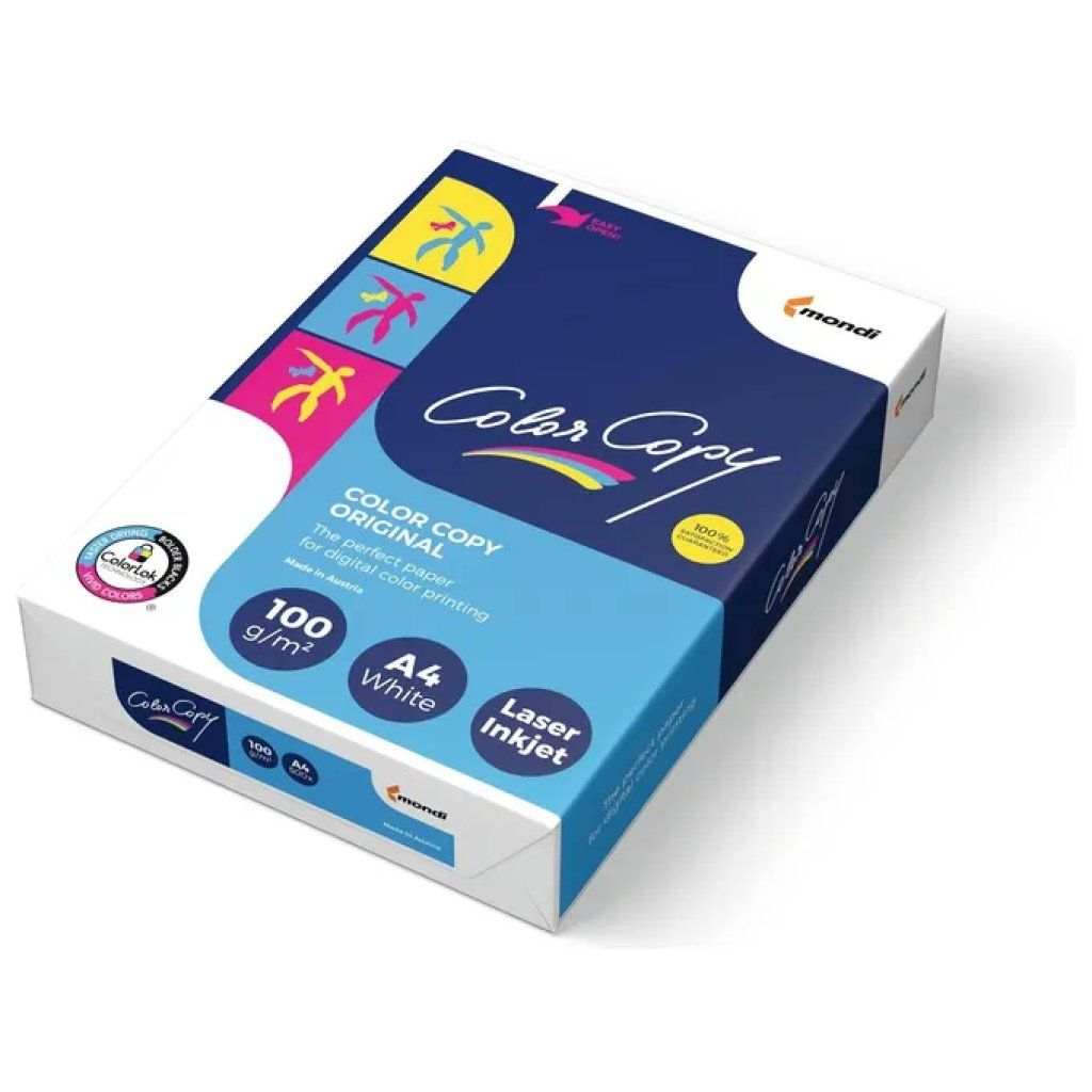 Mondi Color Copy A4 – Carta bianca 100 g/m², 500 fogli Mondi Color Copy A4 – Carta bianca 100 g/m², 500 fogli