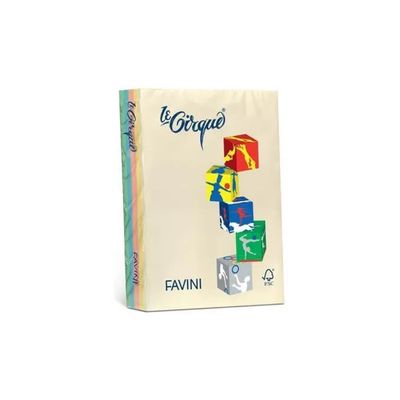 CARTOTECNICA FAVINI Favini Le Cirque – Risma di carta colorata A4, 160 g/m² CARTOTECNICA FAVINI Favini Le Cirque – Risma di carta colorata A4, 160 g/m²