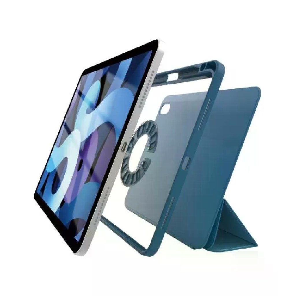 Celly BOOKMAG01BL Custodia Magnetica Blu per iPad 10,2” (7ª/8ª/9ª Gen.) con Porta Penna
