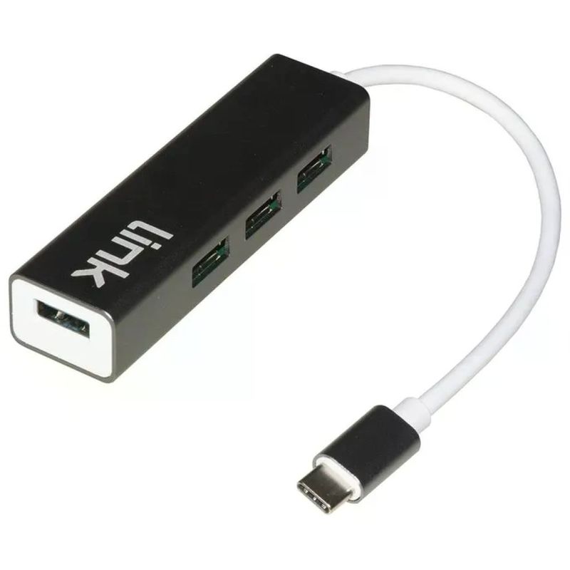 DIGITUS LKHUB307 Hub USB-C a 4 porte USB 3.0