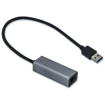 I-tec U3METALGLAN Metal Adattatore di Rete USB 3.2 Gen1 a Ethernet Gigabit 1000 Mbit