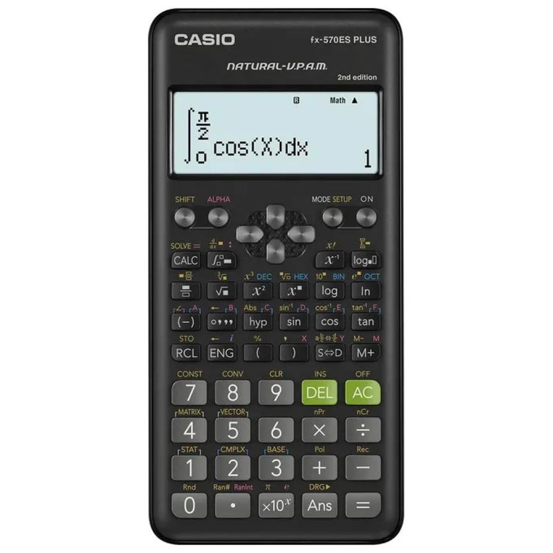 Casio FX-570ES PLUS-2 Calcolatrice Scientifica Nera Casio FX-570ES PLUS-2 Calcolatrice Scientifica Nera