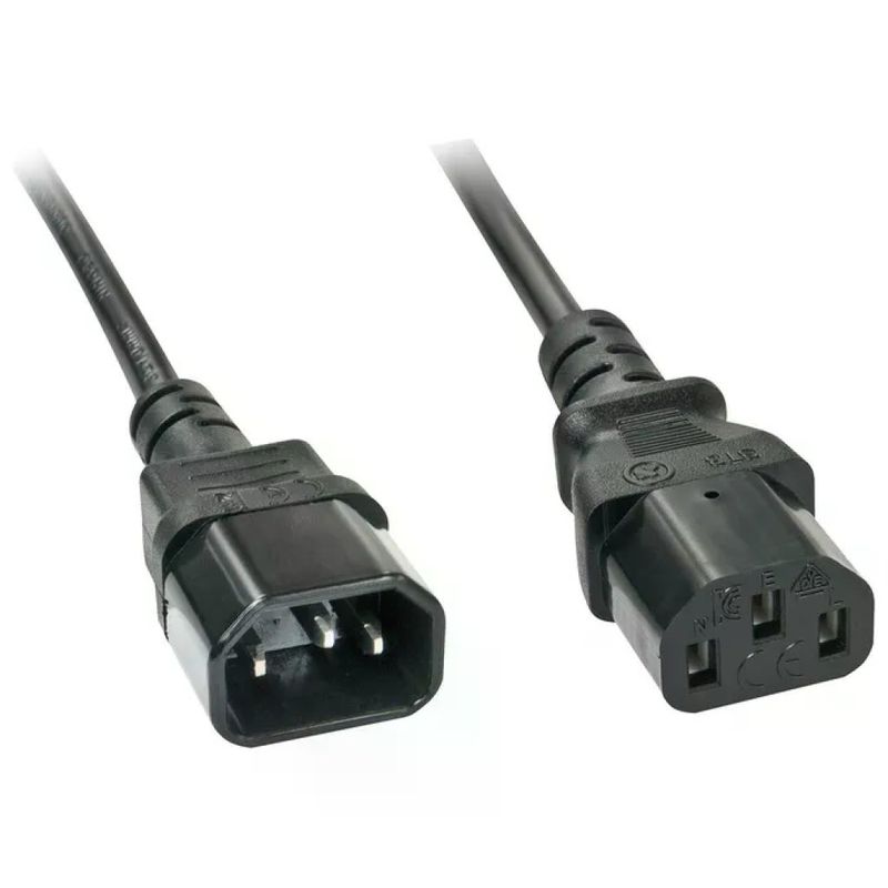 Lindy 30331 – Prolunga di alimentazione IEC C14-C13, 2 m, nera
