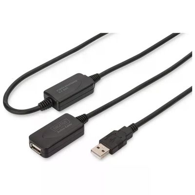 Digitus DA-73102 – Prolunga USB 2.0 attiva, 20 m, nero Digitus DA-73102 – Prolunga USB 2.0 attiva, 20 m, nero