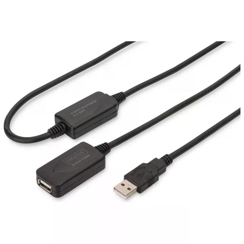 Digitus DA-73102 – Prolunga USB 2.0 attiva, 20 m, nero Digitus DA-73102 – Prolunga USB 2.0 attiva, 20 m, nero