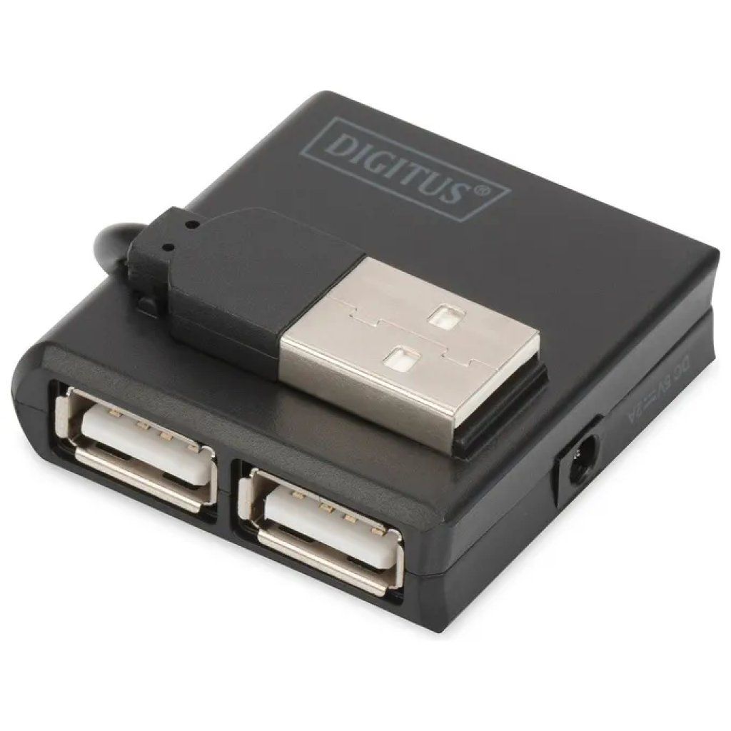 DIGITUS DA-70217 Mini Hub USB 2.0 a 4 porte DIGITUS DA-70217 Mini Hub USB 2.0 a 4 porte