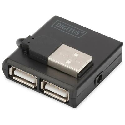 DIGITUS DA-70217 Mini Hub USB 2.0 a 4 porte DIGITUS DA-70217 Mini Hub USB 2.0 a 4 porte