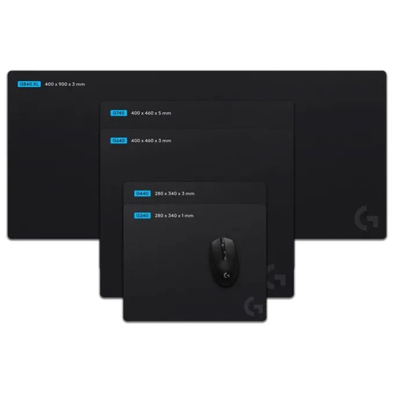 Logitech G240 Tappetino Mouse Gaming in Tessuto Nero