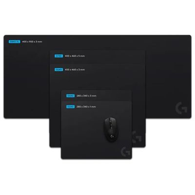 Logitech G240 Tappetino Mouse Gaming in Tessuto Nero