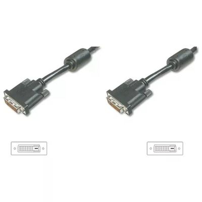 DIGITUS AK 620N-3 Cavo DVI-D Single Link 18+1 Maschio/Maschio, 3 m, Nero