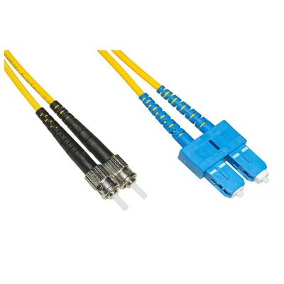 LINK LKSCST902 Cavo Fibra Ottica OS2 Duplex SC/UPC-ST/UPC, 2 m, Giallo