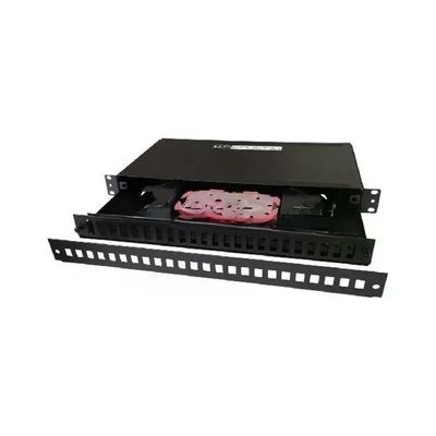 WP Europe WPC-FPP-0224-B Cassetto Patch Panel Fibra Ottica 1U 24 Porte LC Duplex SC Rack 19'' colore Nero