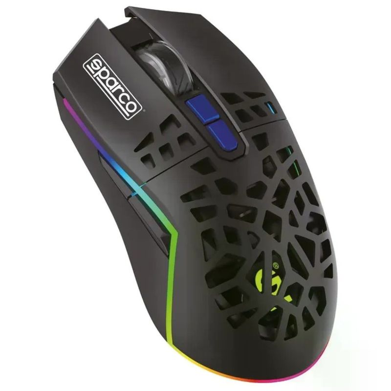 CELLY Sparco SPWMOUSE – Mouse Gaming Wireless 4800 DPI, Nero