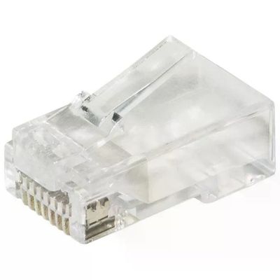 LINK LKPL86F – Connettori RJ45 Cat 6 UTP Pass Through, 100 pezzi