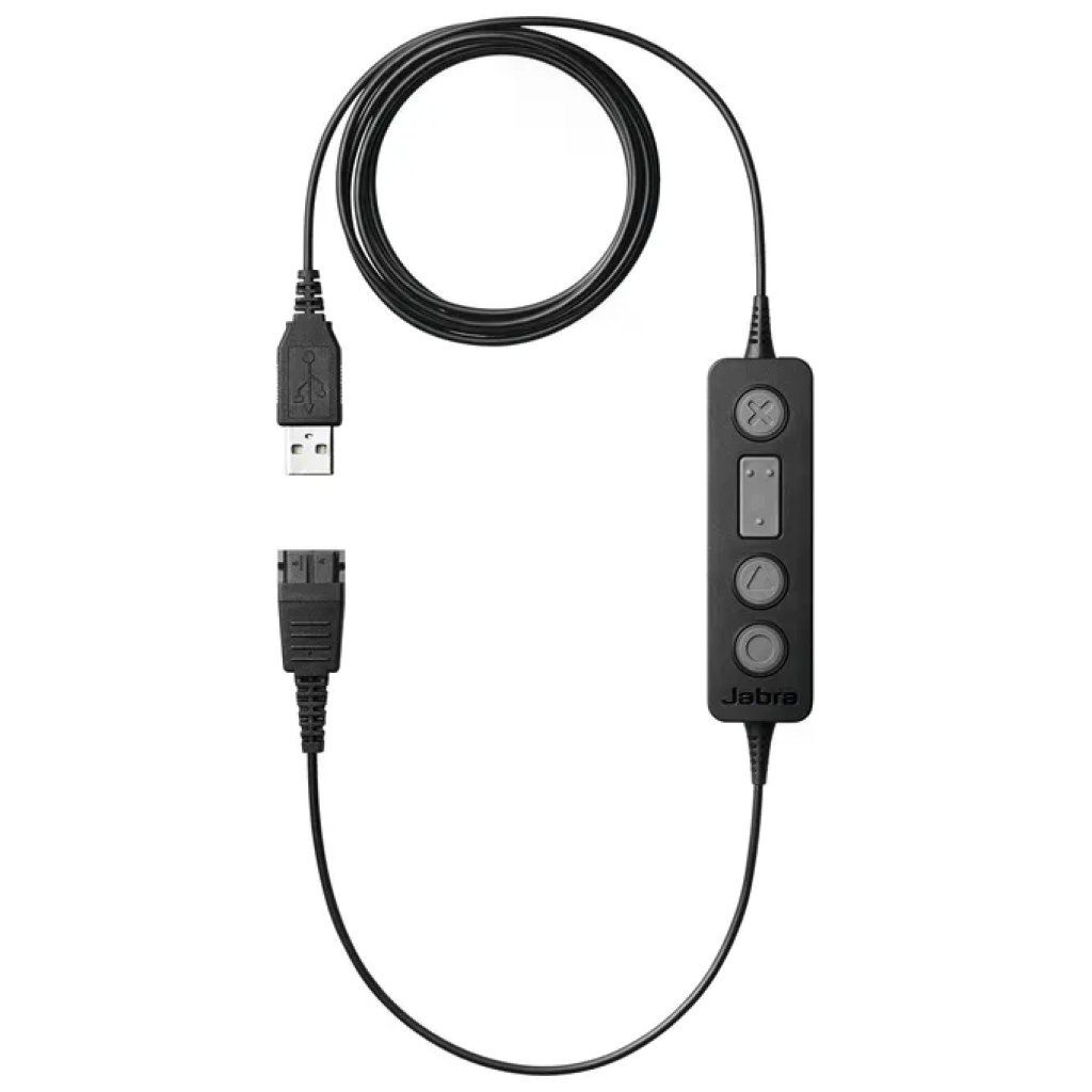 Jabra Link 260-19 Adattatore USB per Cuffie QD, Nero