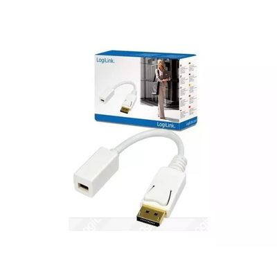 GeBL LogiLink CV0040 Adattatore DisplayPort a Mini DisplayPort, 15 cm, 1080p