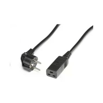 LINK VALUE 19.99.1553 Cavo di Alimentazione Schuko a C19, 3 m, Nero