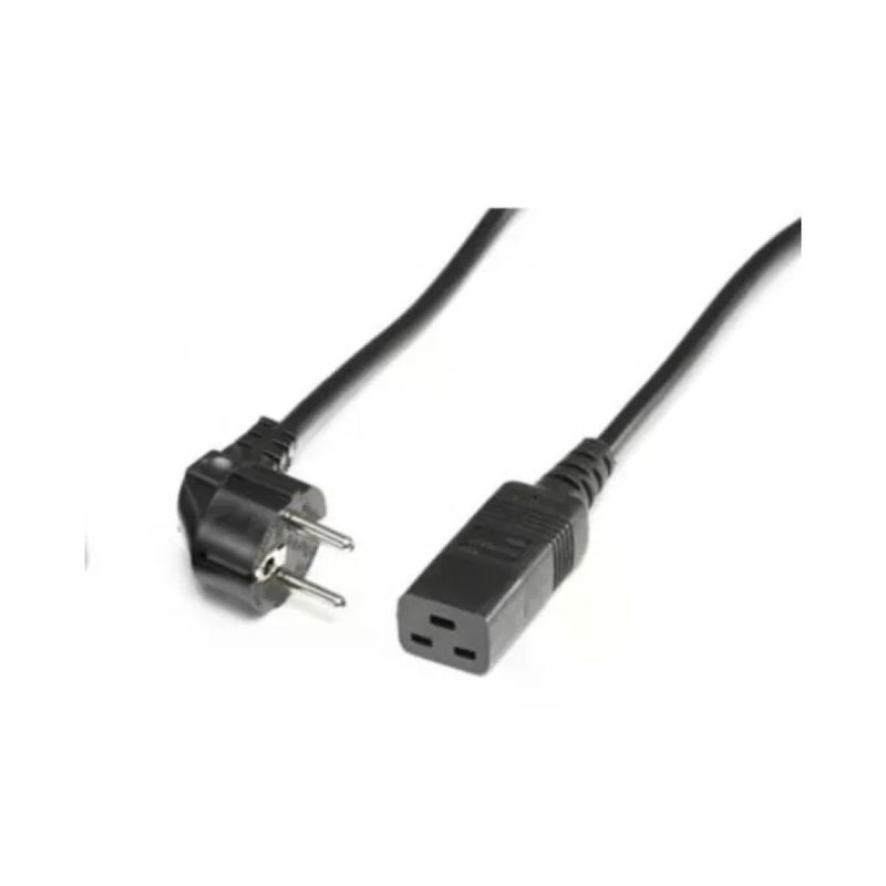 LINK VALUE 19.99.1553 Cavo di Alimentazione Schuko a C19, 3 m, Nero