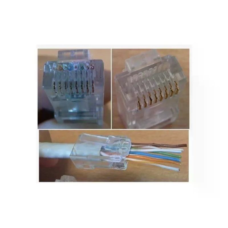 Link LKPL85F Connettori RJ45 Cat 5e UTP Pass Through, 100 pezzi