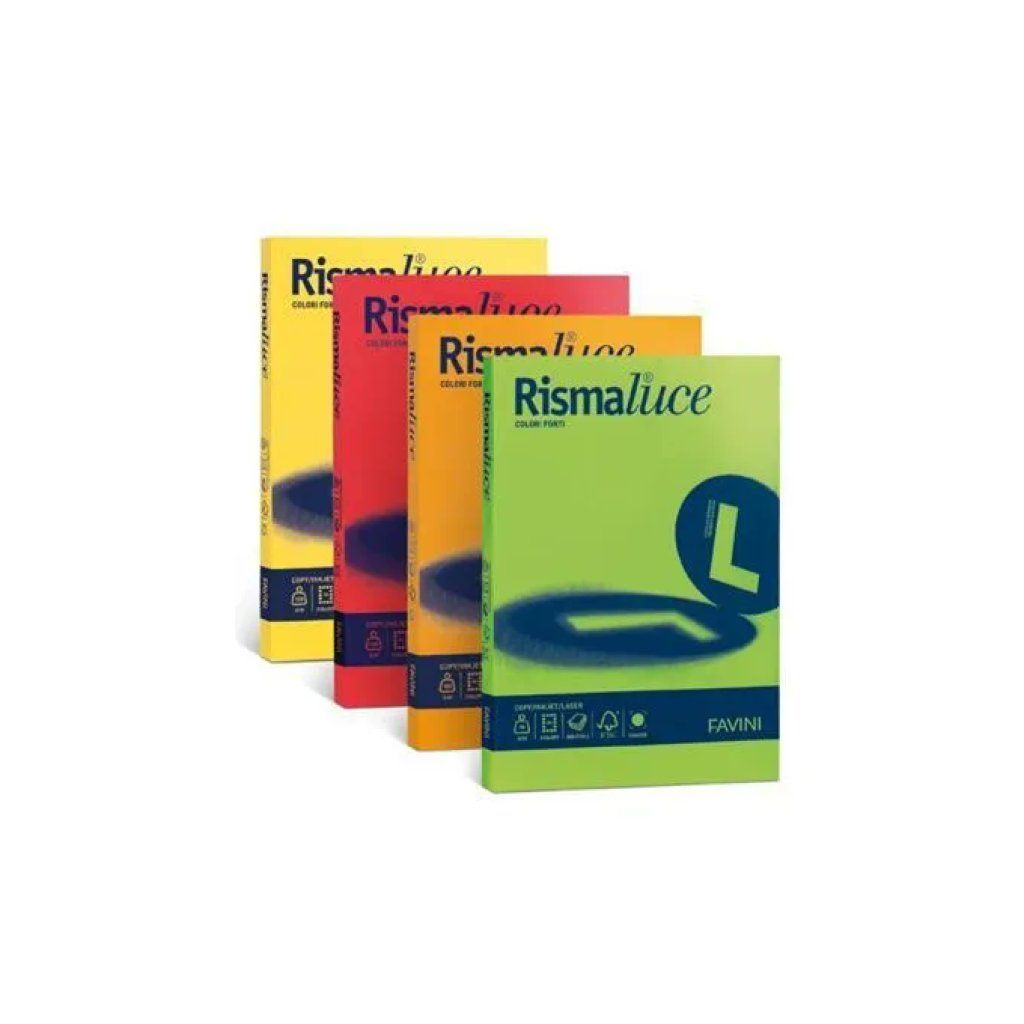 CARTOTECNICA FAVINI Favini Rismaluce 140 Carta Colorata, Mix 6 Colori Forti CARTOTECNICA FAVINI Favini Rismaluce 140 Carta Colorata, Mix 6 Colori Forti