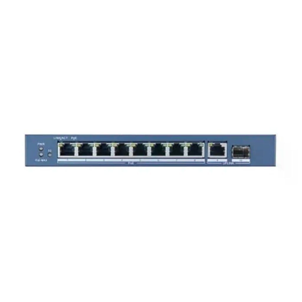 Hikvision DS-3E0510P-E Switch Gigabit PoE 10 porte, 110 W, 1 SFP