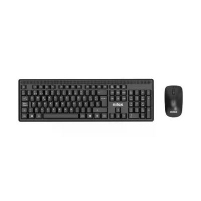 Nilox CT20 Kit Tastiera e Mouse Wireless Nero