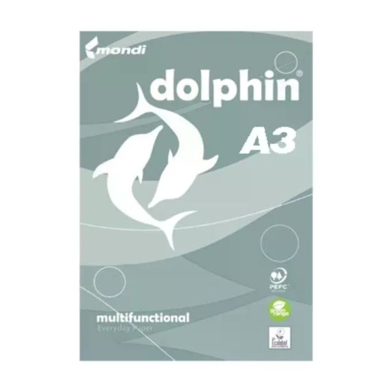 Mondi Dolphin Carta A3 Bianca 80 g/m² – 5 risme da 500 fogli
