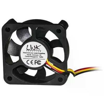 LINK LKV5010 Ventola di Raffreddamento PC 50×50×10 mm, 12 V, 3 Pin, 3500 rpm, Nero