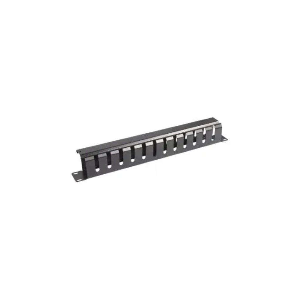 WP EUROPE Pannello Guidacavi Orizzontale 1U con Coperchio per Rack 19″