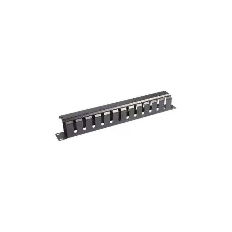 WP EUROPE Pannello Guidacavi Orizzontale 1U con Coperchio per Rack 19″
