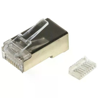 LINK LKPL85IS – 100 connettori RJ45 Cat 5e schermati 8P8C per cavo flessibile