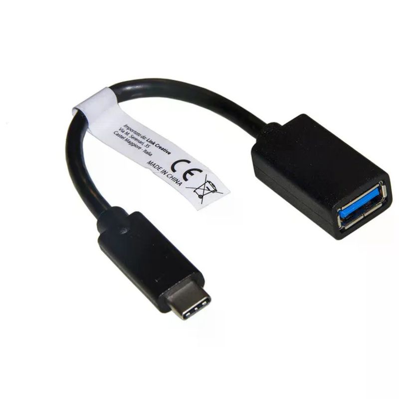 Link LKADAT122 Adattatore USB-C maschio a USB 3.0 femmina, 15 cm, nero