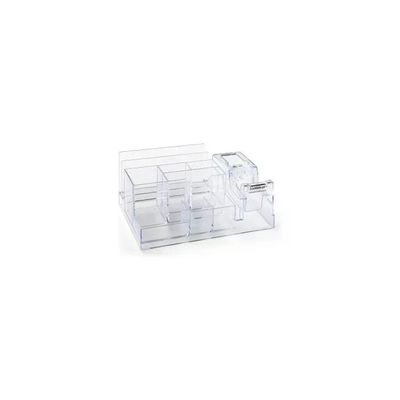 Lebez 1737-T Organizer da scrivania trasparente con dispenser