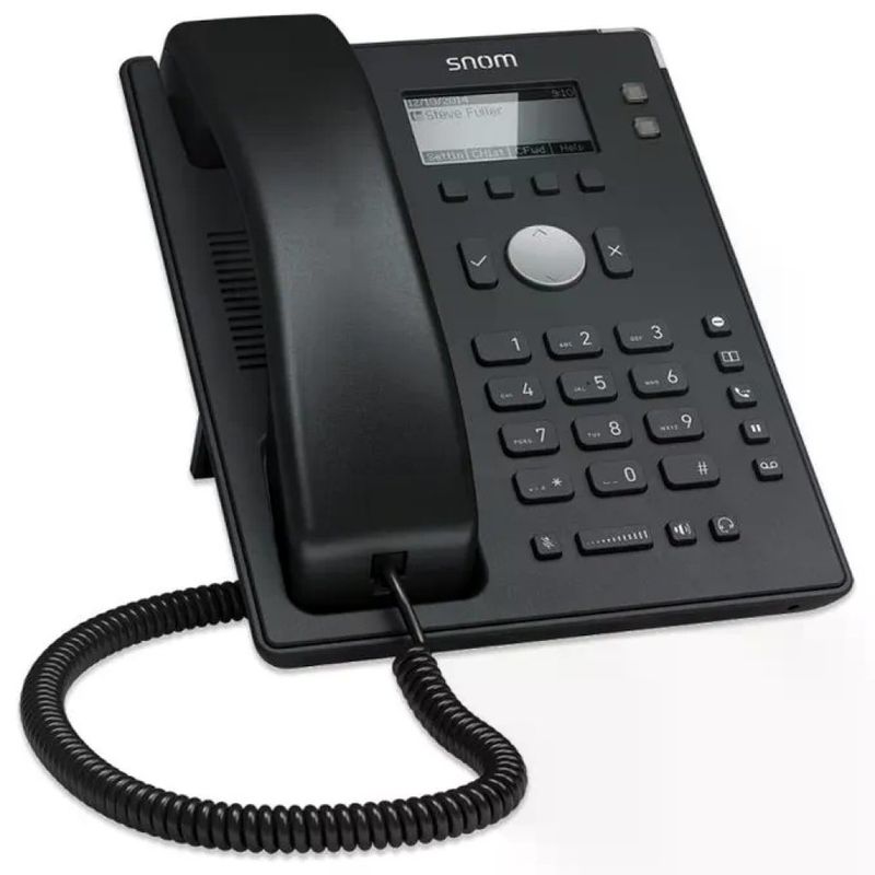 SNOM Telefono IP Snom D120 SIP a 2 linee con PoE, nero