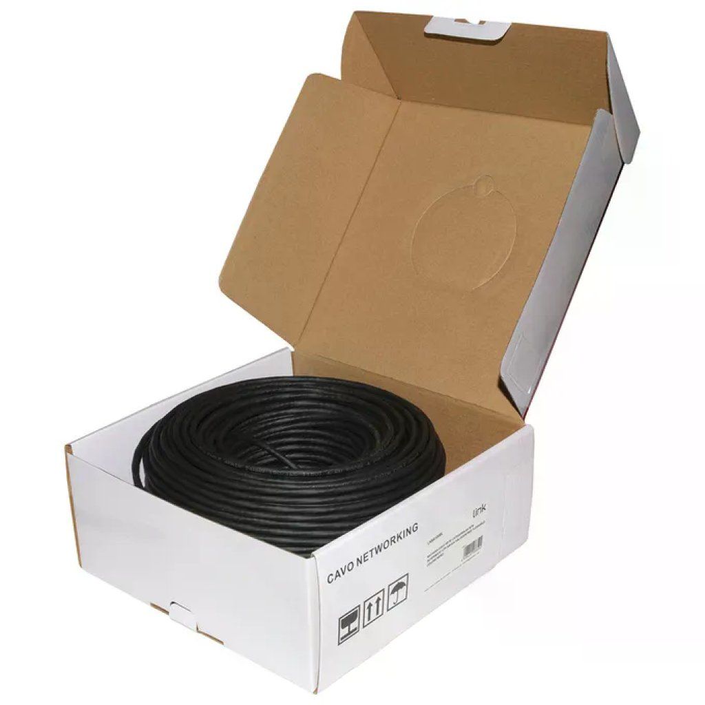 LINK LK6A100BL – Cavo di rete Cat 6A U/UTP LSZH, 100 m, nero LINK LK6A100BL – Cavo di rete Cat 6A U/UTP LSZH, 100 m, nero