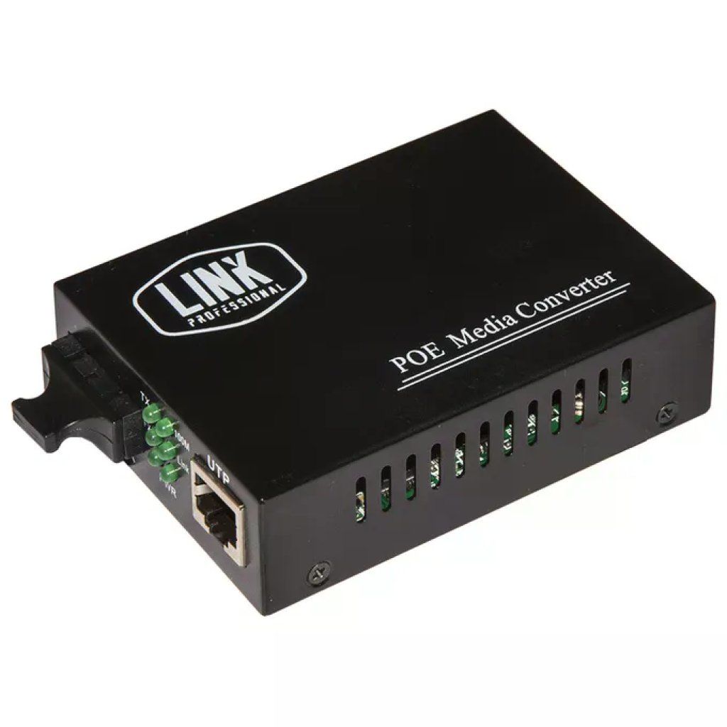 LINK LKMCPOE Media Converter Fibra Ottica SC Duplex PoE 30 W LINK LKMCPOE Media Converter Fibra Ottica SC Duplex PoE 30 W